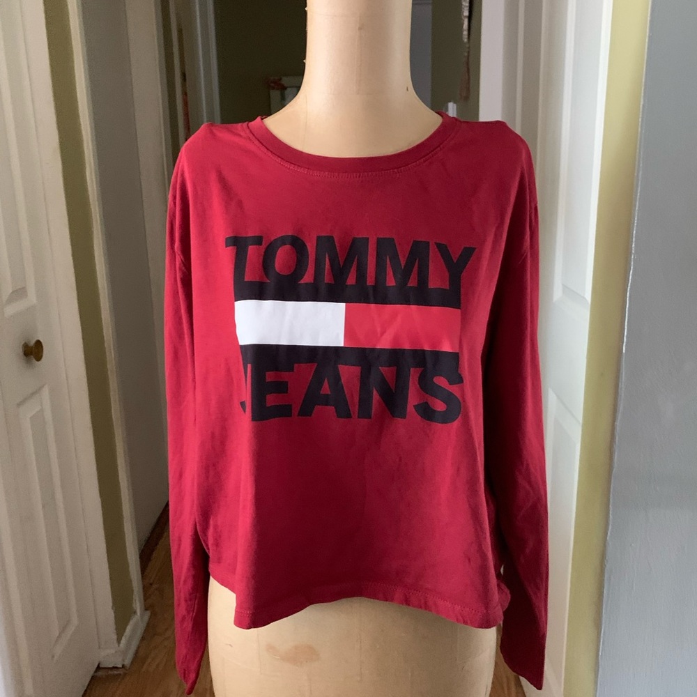 Tommy Hilfiger Long sleeve Croc top size Medium
